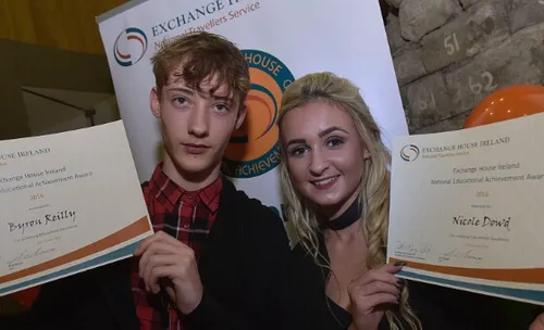 Two members of the Traveller Community at Trinity College Dublin