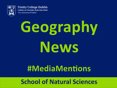 Geography media mention - news card - text only