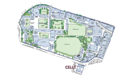 Map of Trinity College
