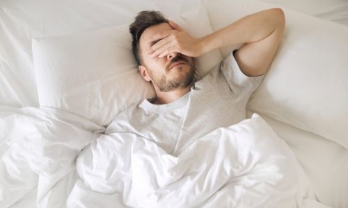 A person with hangover