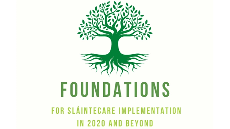 Graphic of tree with project name