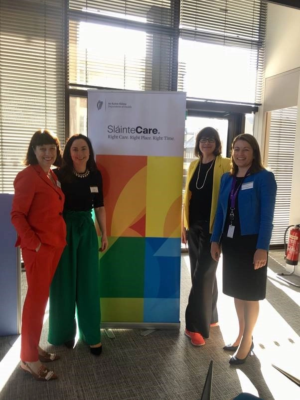 Image of researchers at Slaintecare townhall meeting