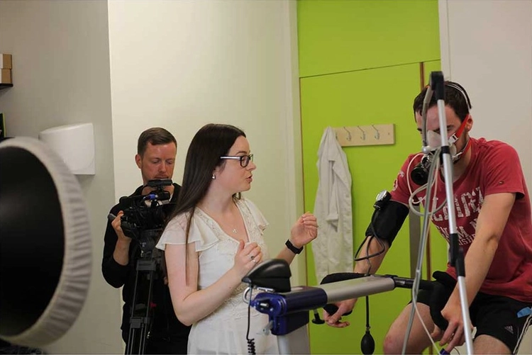 Clinical Exercise being filmed