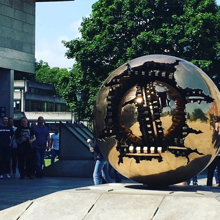Pomodoro sculpture Trinity College Dublin