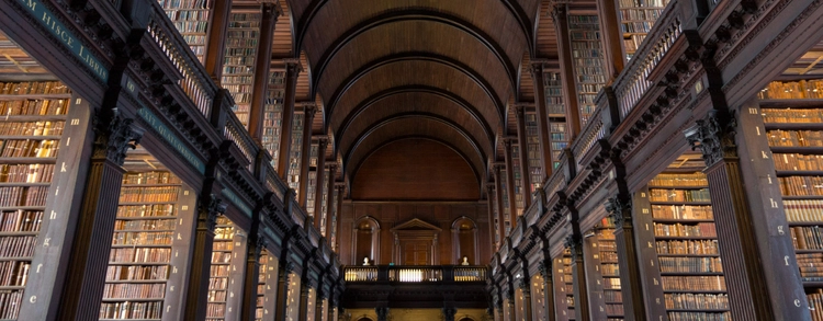 The Long Room in Trinity College Dublin