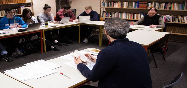 A french class at Trinity College Dublin