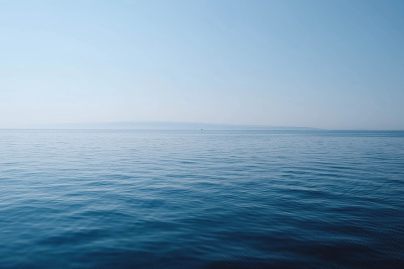 A photo of the sea