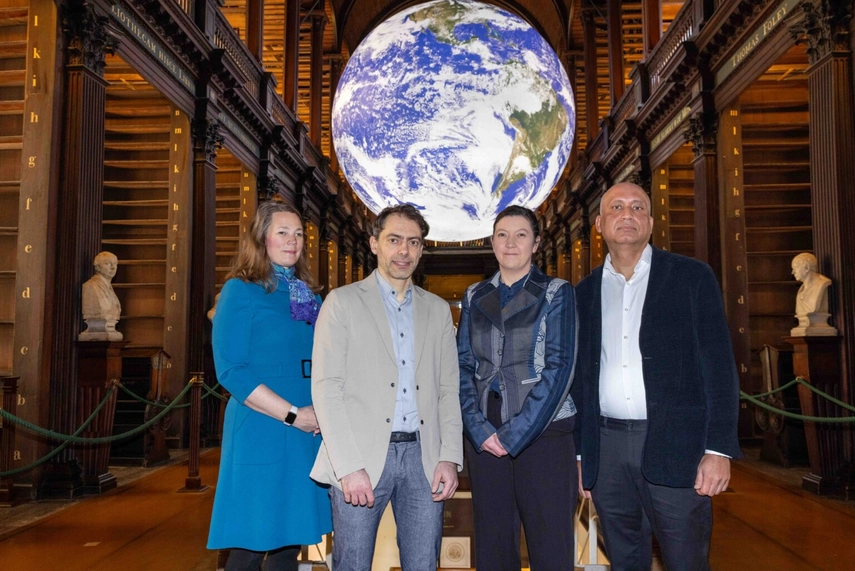 (L-R) Chief Innovation and Enterprise Officer at TCD, Dr Michelle Olmstead; Prof Marco Ruffini, CONNECT at TCD; Geraldine Moloney, ESB; Prof Hitesh Tewari, ADAPT at TCD.