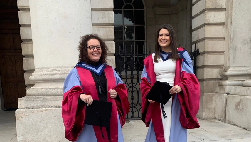 Graduation- Amy and Grainne 2