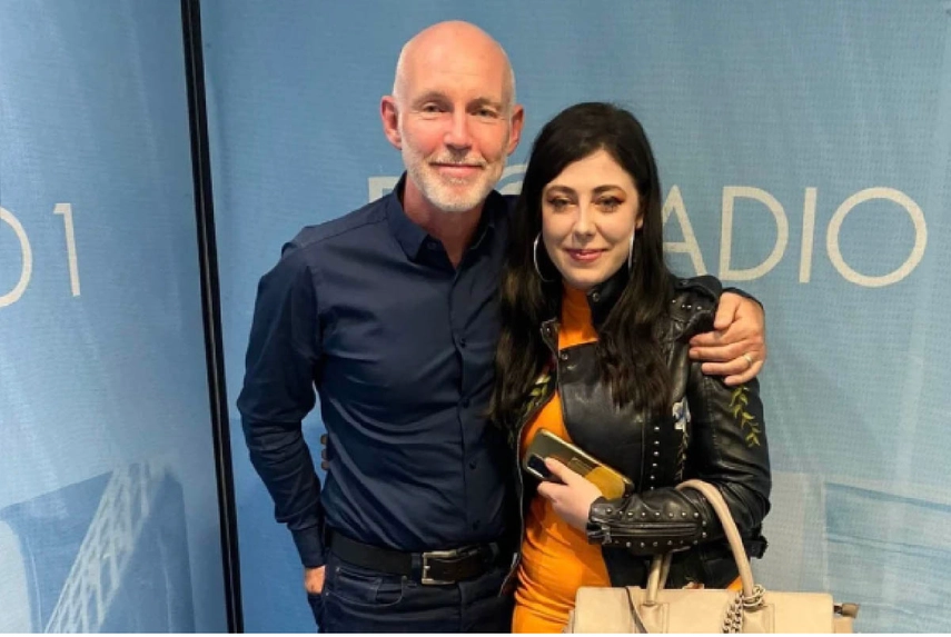Tara Kearns with Ray D'arcy RTE Radio