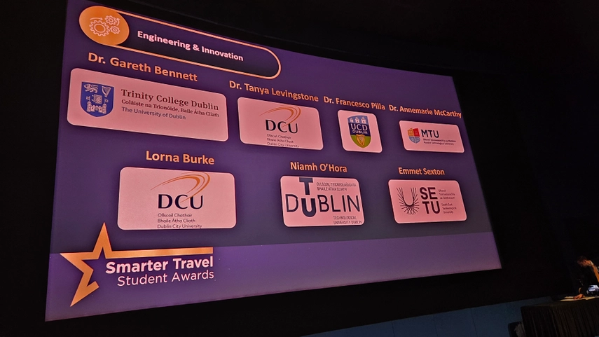 An image of a presentation slide with Trinity College Dublin logo and other universities