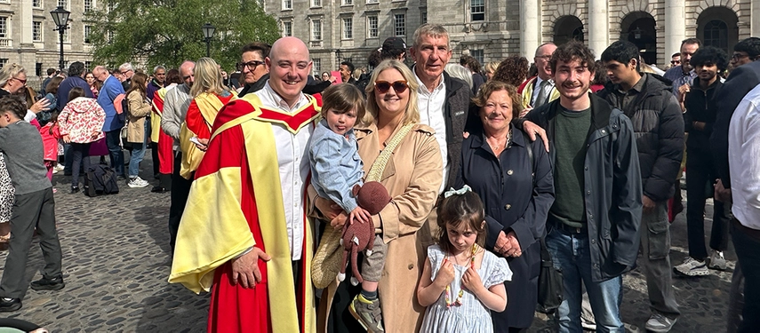 an image of Breiffni Fitzgerald and others in Front Square