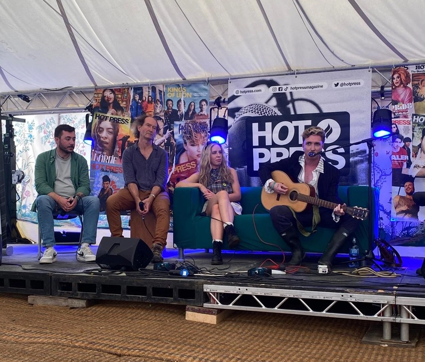 Prof Laurence Gill at Electric Picnic with Hot Press