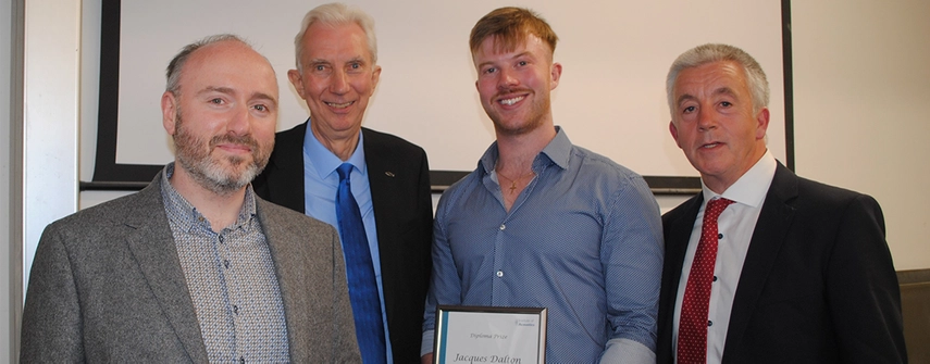 An image of Dr John Kennedy, Stephen Turner, Jacques Dalton and Diarmud Kearney