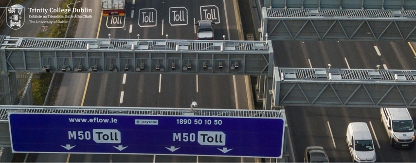 an image of the M50 motorway in Ireland