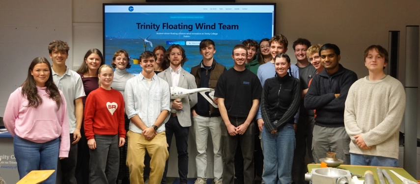 Image of the TF Wind team for 2025/26 comprising of 23 engineering, maths and theoretical physics students across all year groups and engineering disciplines
