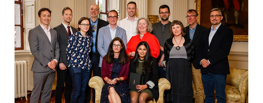 An image of Provost with Trinity Teaching Award Winners
