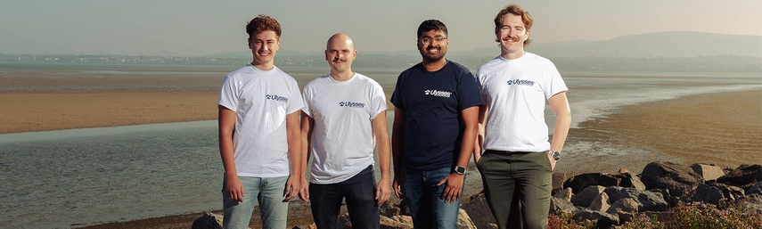 An image of Ulysses Ecosystem Engineering founders, Colm O'Brien, Will O’Brien, Akhil Voorakkara and Jamie Wedderburn
