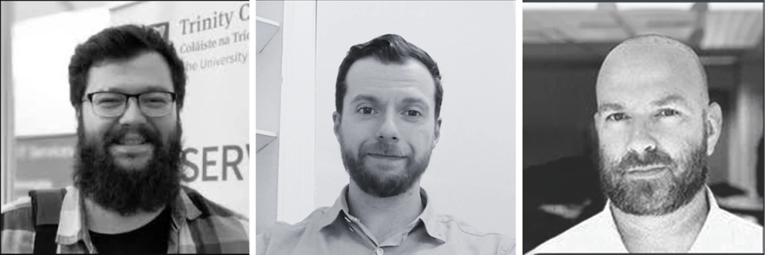 an image of three headshots