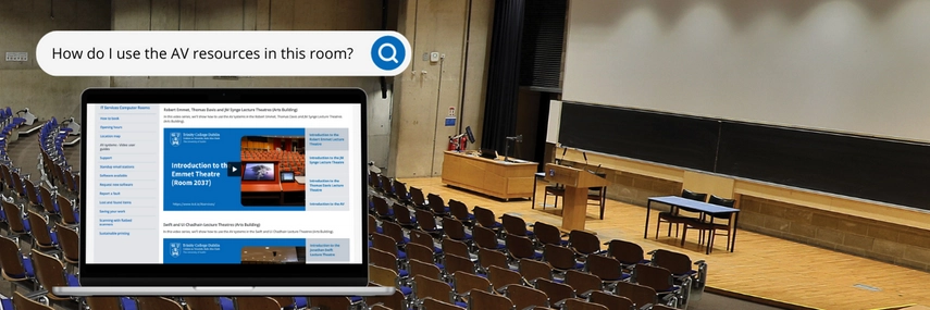 image of AV resources in teaching spaces