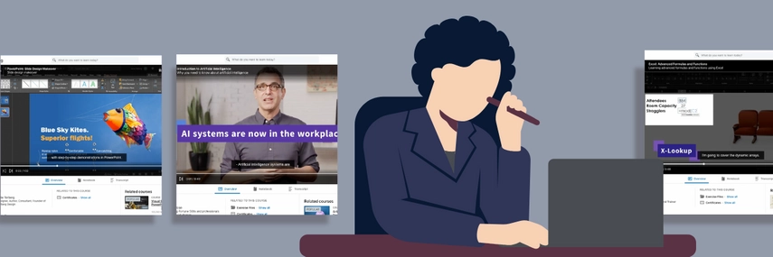 image of professional woman working at desk