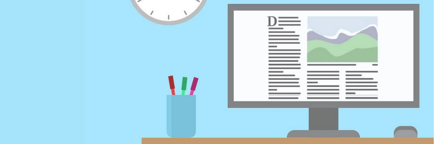 image of a computer on desk