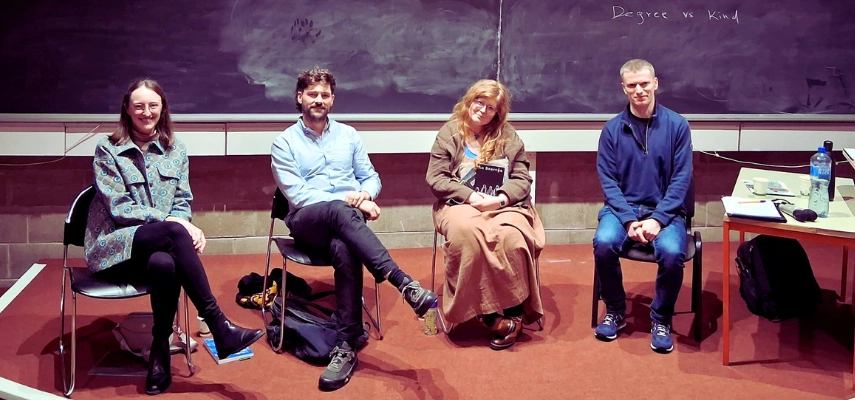 Laoighseach Ní Choistealbha, Eoin P. Ó Murch, Éilis Neary and Peter Weakliam.