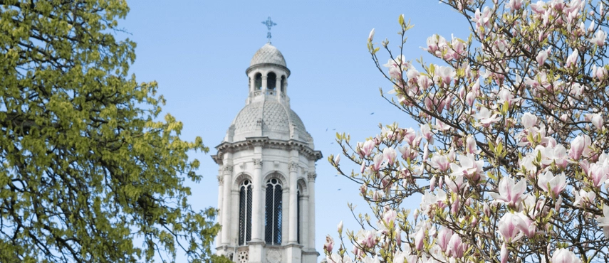 The Trinity Campanile (bell tower) in Spring.