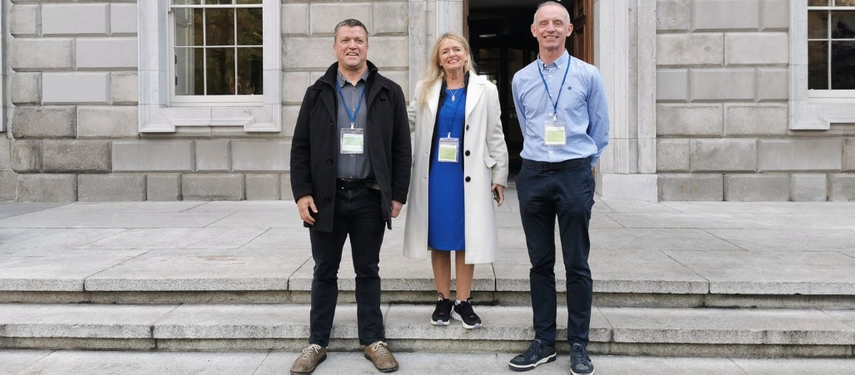 On steps of Oireachtas
