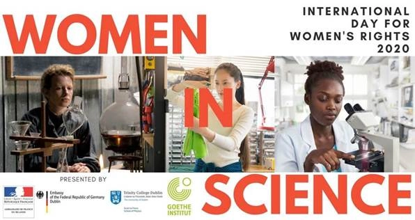 Graphic showing science women in a laboratory