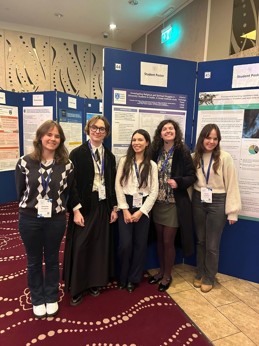 Congratulations to our students who presented their 3rd year Group Project research at this year’s PSI conference in Athlone last week.