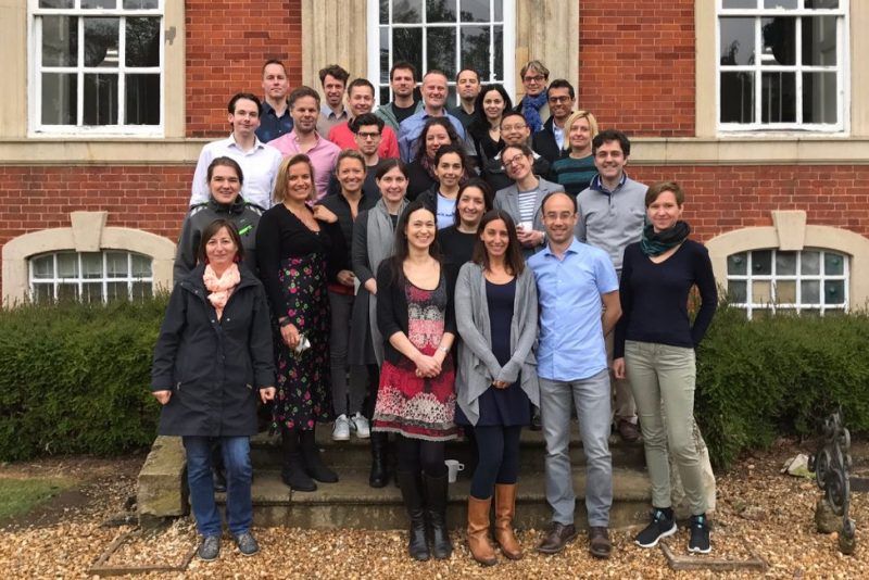 2019 Spring FENS-Kavli Meeting at Chicheley Hall, UK. Professor Ryan is pictured on the extreme left, third row from the front.