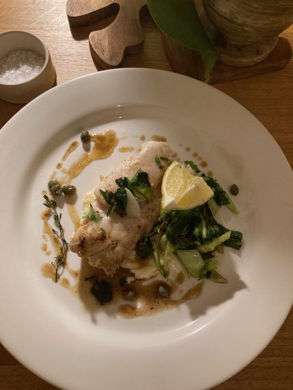 For the main, Ciara Ní Cheallacháin has designed a pan-fried hake dish by reframing a recipe from 1830.