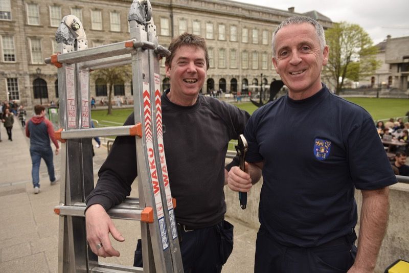 Tony O'Rourke and John Browne, area executive craftsmen