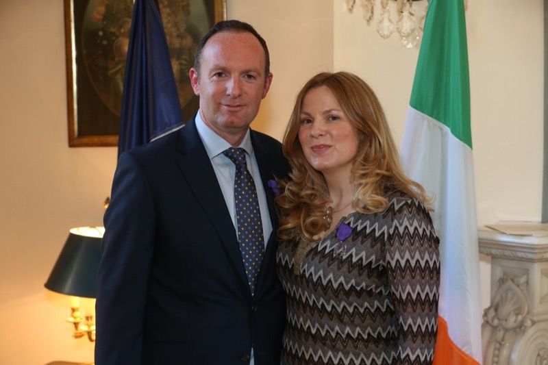 Professor Gallagher and Professor Teeling on the occasion of the ceremony.