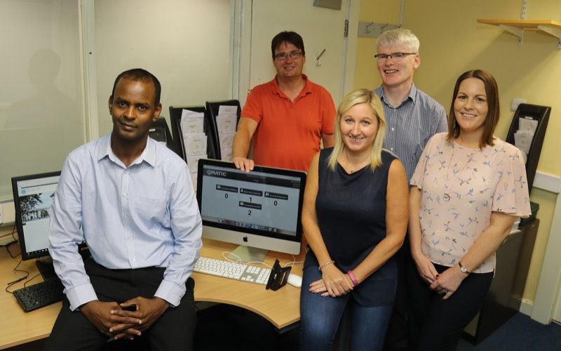 Sinead Sheils, IT Service Desk Manager, far right, with Mohamed Mohamed, Tom McDermott, Fiona Lockhart and Michael Dolan, IT Service Desk Officers 