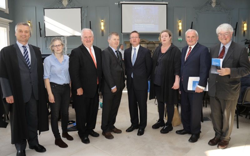 Provost,  Prof Anne Dolan, former Taoiseach, John Bruton, Prof Eunan O'Halpin, NI Attorney General, John Larkin, Dr Margaret O'Callaghan, former Taoiseach Bertie Ahern and former FF deputy  Martin Manseragh