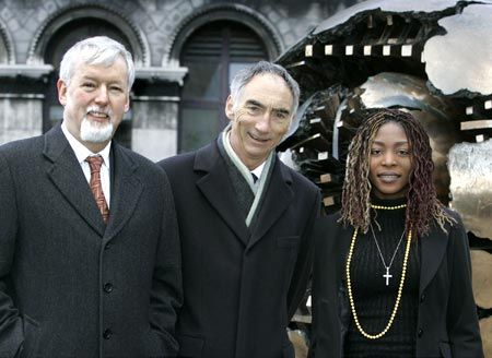 Provost john hegarty, ibec director general, turlough o'sullivan and olabomi ogundeji