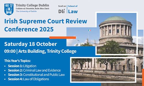 Image of event details for Irish Court Review 2025.