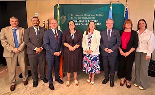 Caroline Jagoe Sherman with other delegates at the UN event at the Conference of States Parties to the UNCRPD.