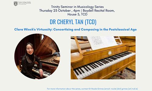 Image of Cheryl Tan and details of her talk on Clara Wieck