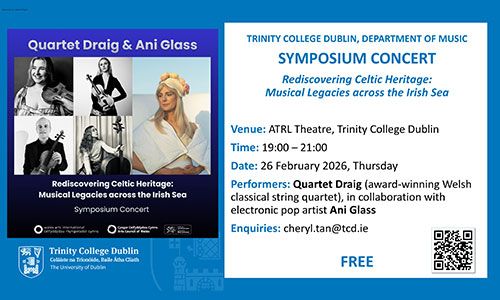 Event details for Music Symposium concert 26 February 2026 at 19.00.