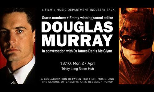 Event details for conversation and Q&A with Douglas Murray on 27 April 2026 at 13.00 in TCD.