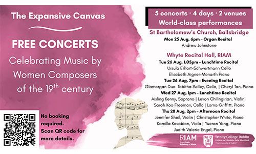 An image listing the Expansive Canvas event recital details.