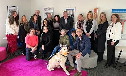 Gaston and staff from the School of Education TCD at his retirement celebration.