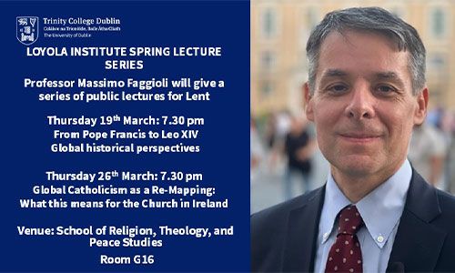 Event details for Loyola Spring Lectures on 19 and 26 March 2026.