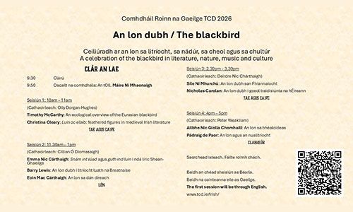 Event details for Lon Dubh conference on 15 May 2026.