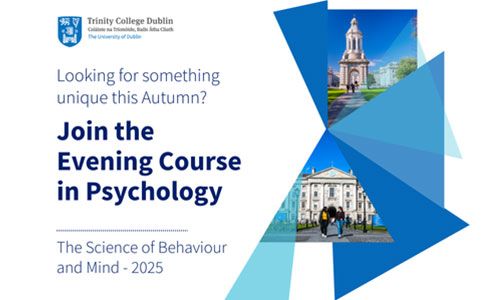 Image of details of the Psychology evening course 2025.