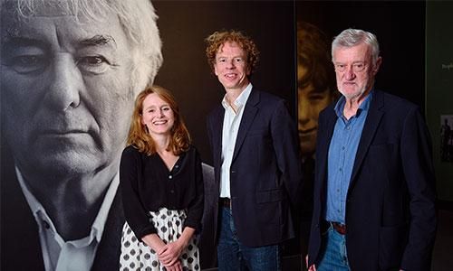 Image from Poems of Seamus Heaney launch of Rosie Lavan, Matthew Hollis and Bernard O'Donoghue.