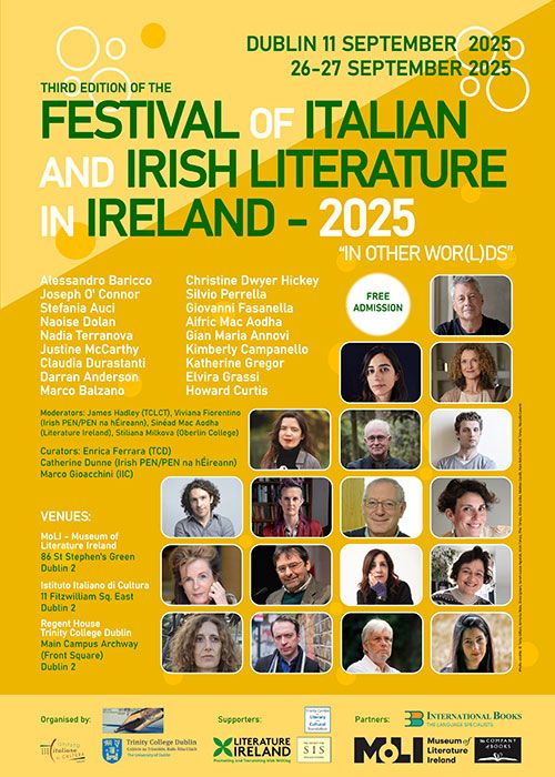 Event details for Festival of Italian and Irish Literature 2025